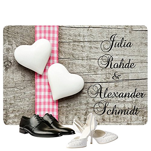 Personalisierte Fußmatte Romantik - Fußmatten mit Namen bedrucken
